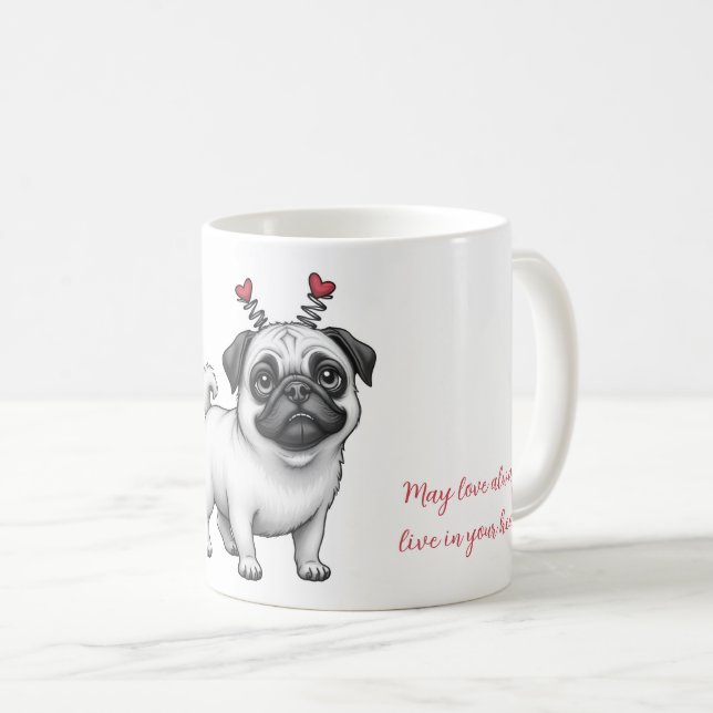 Mug with Valentine's Day design (Front Right)