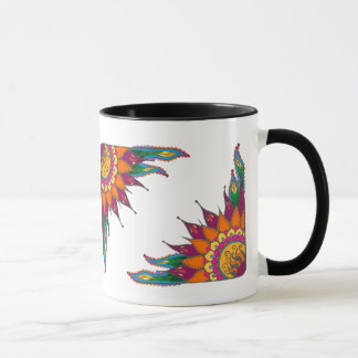Mug with whimsical  floral  design / Illumination2