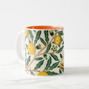 MUG WITH WILLIAM MORRIS "YELLOW  POMEGRANATES"