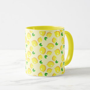 Mug with Yellow Lemons