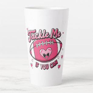 mug- women trucker hat, tackle me if you can, foot latte mug