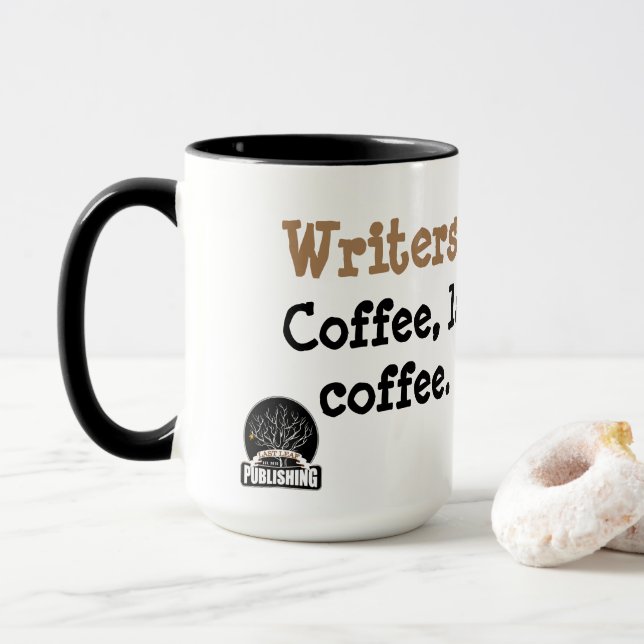 Mug - Writers Morning: Coffee, laptop, More Coffee (With Donut)