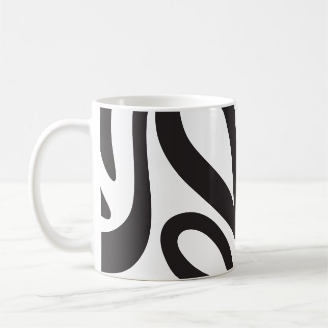 Mug Zebra African Effect. Nature and minimalism (Left)