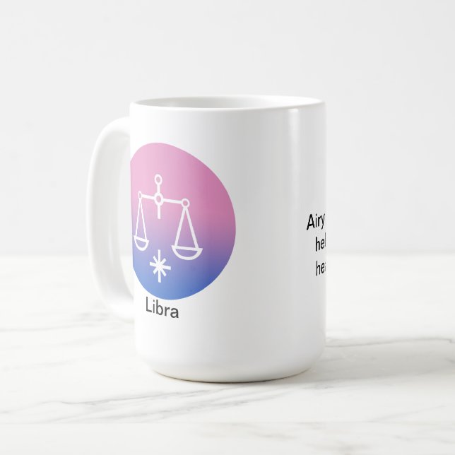 Mug - Zodiac Colour for Libra (Front Left)