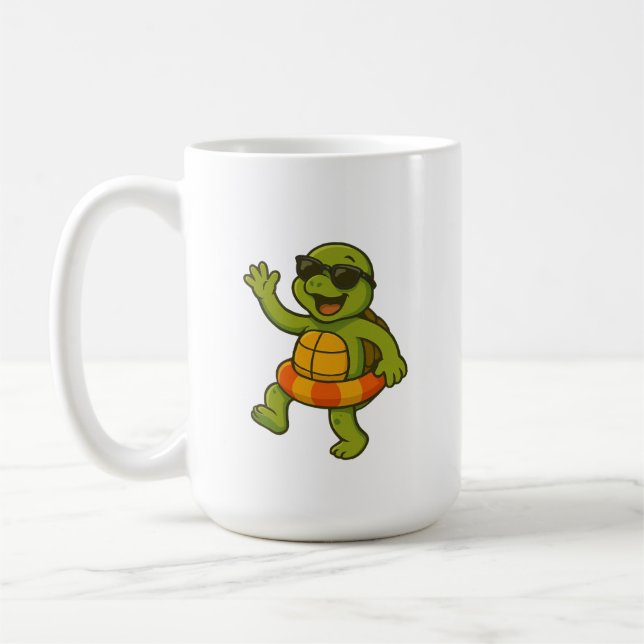 MugAdorable Turtle Mug – Cute Animal Lover Gift (Left)