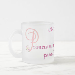 mugElegante-Goddaughter-Ahijada Frosted Glass Coffee Mug