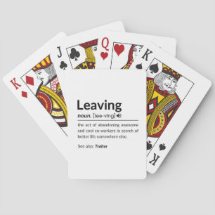 Mugfunny coworker leaving playing cards