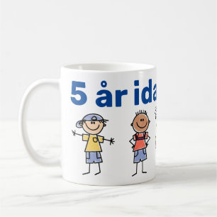 Mugg 5 år idag coffee mug