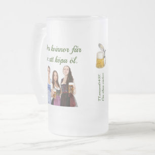 Mugg — Öslan's wisdom Frosted Glass Beer Mug
