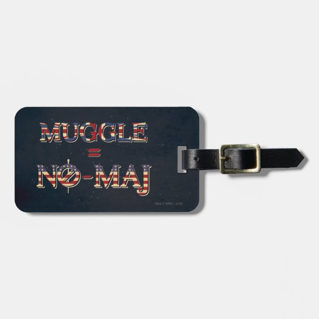 MUGGLE™ = NO-MAJ™ LUGGAGE TAG (Front Horizontal)