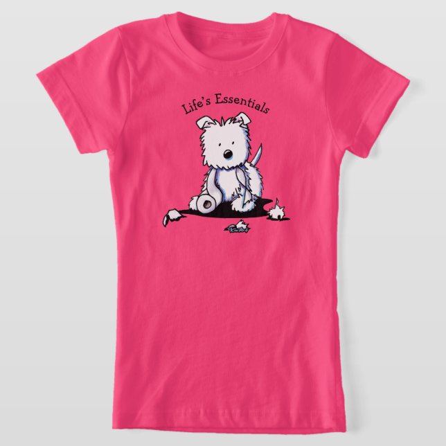 Muggles Westie TP  T-Shirt (Laydown)