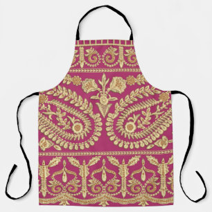 Mughal art work. indian traditional antique gold b apron