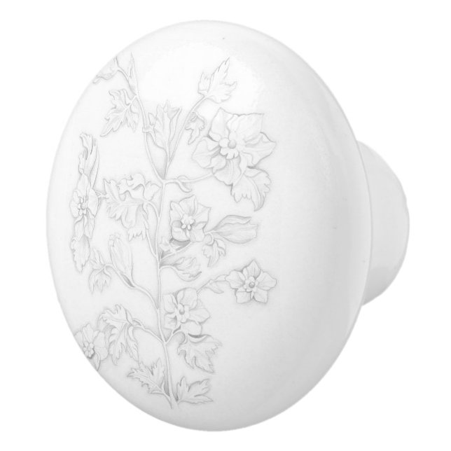 Mughal Design on a Ceramic Knob (Right)