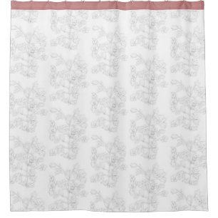 Mughal Design on a Shower Curtain
