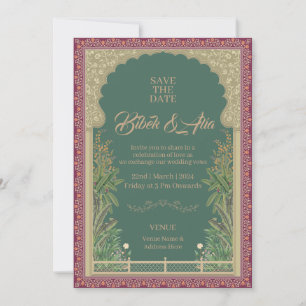 Mughal Design wedding invitation