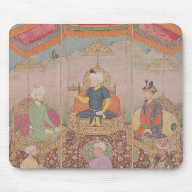 Mughal Emperor Babur and his son, Humayan Mouse Mat (Front)