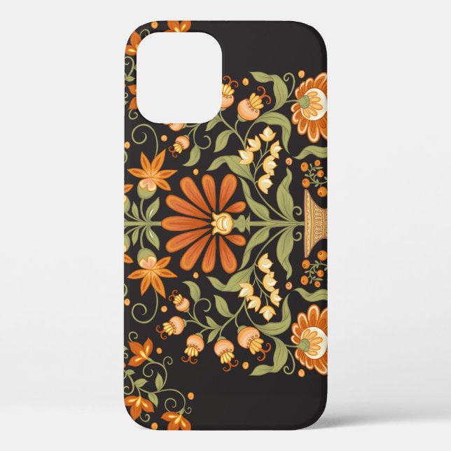 Mughal Fantasy: Retro Floral Opulence Case-Mate iPhone Case (Back)