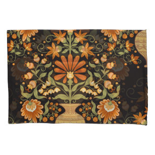 Mughal Fantasy: Retro Floral Opulence Pillowcase