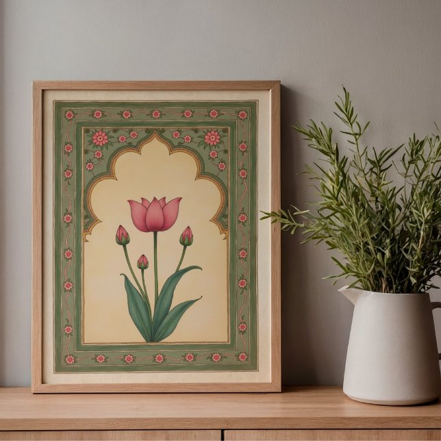  Mughal Floral Arch Indian Wall Art Print (Creator Uploaded)