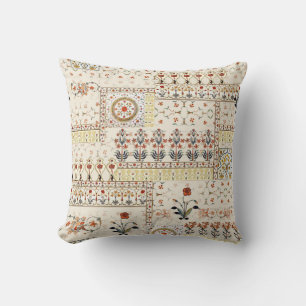Mughal Floral Paisley: Ethnic Digital Elegance. Cushion