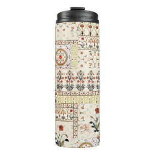 Mughal Floral Paisley: Ethnic Digital Elegance. Thermal Tumbler