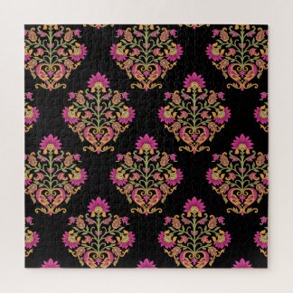 Mughal floral paisley, seamless design. jigsaw puzzle