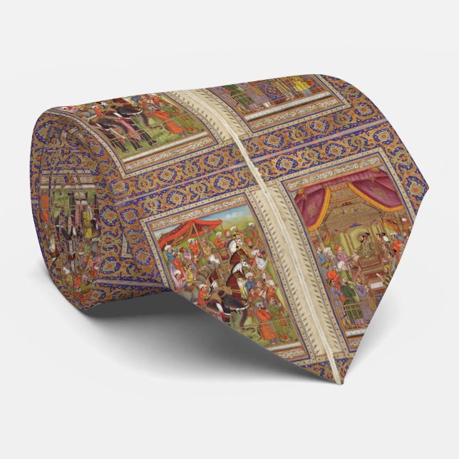 Mughal Indian India Islam Islamic Muslim Boho Art Tie (Rolled)