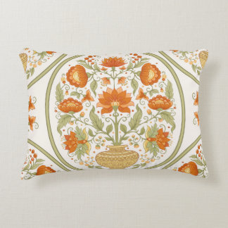 Mughal Motif Fantasy Flowers Pattern Decorative Cushion