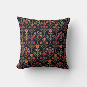 mughal motif Kani Look ornament pattern multi colo Cushion