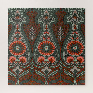 Mughal Traditional: Printing, Weaving Design. Jigsaw Puzzle