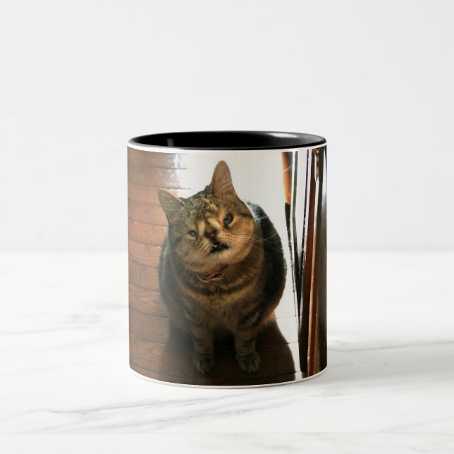 MuglyKitty Two-Tone Coffee Mug (Center)