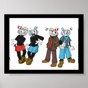 MugMan an CupHead Poster! Poster