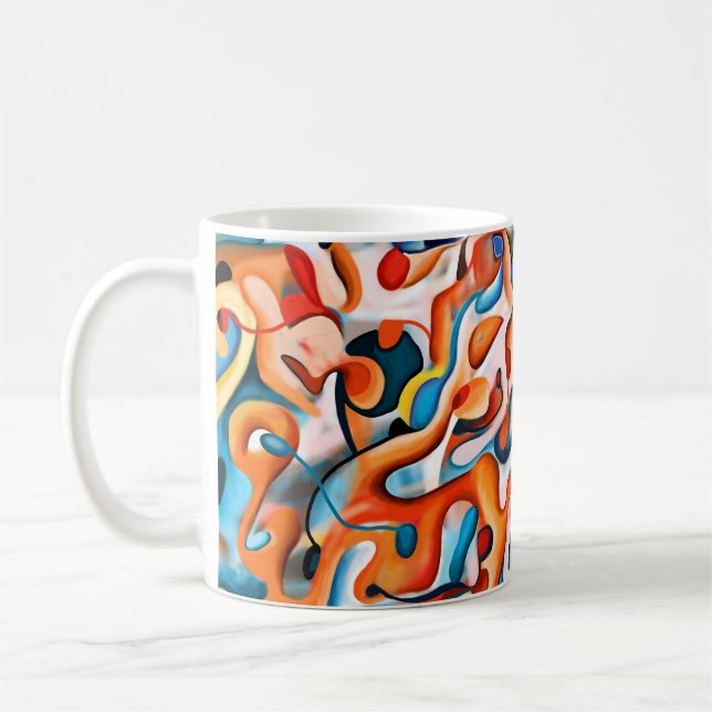 Mugs - Abstract Colourful (Left)