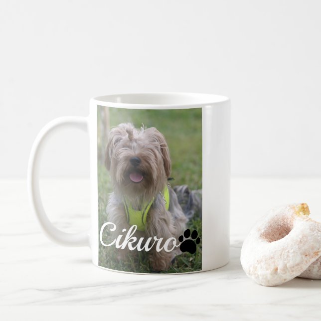 mugs add name photo pet - personalised (With Donut)
