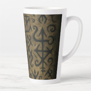 Mugs-Ancient Runes & Mystic Symbols Latte Mug