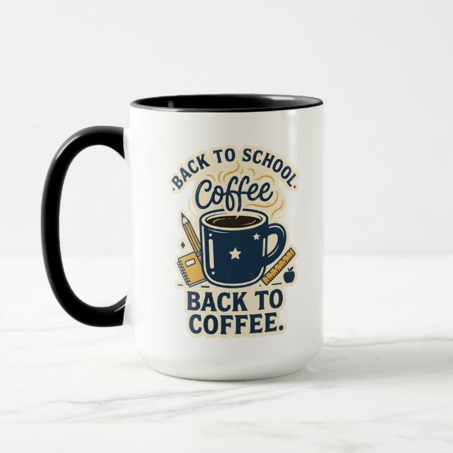 Mugs Back to School Coffee Teacher Funny Gift (Left)