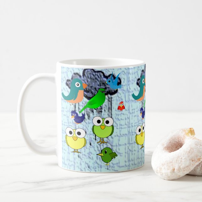 mugs birds (With Donut)