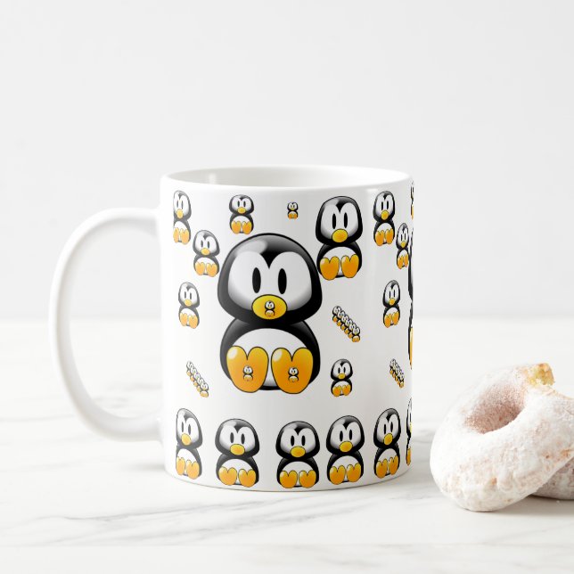 mugs penguins (With Donut)