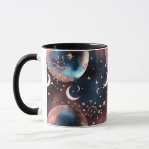 Mugs – Rose Gold Celestial Moon Phase Luxury Coffe