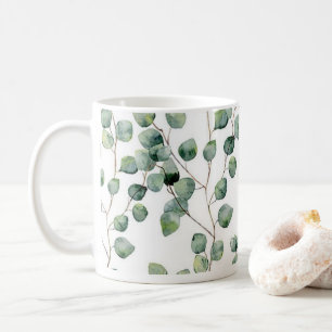 Mugs - Silver Dollar Eucalyptus Leaves