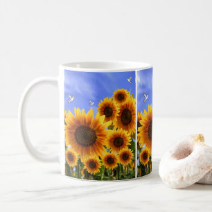 mugs sunflowers