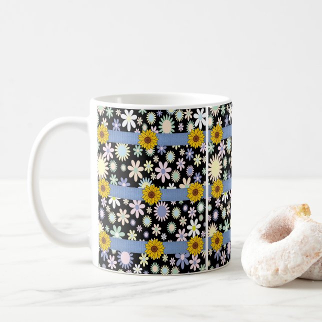 mugs sunflowers (With Donut)