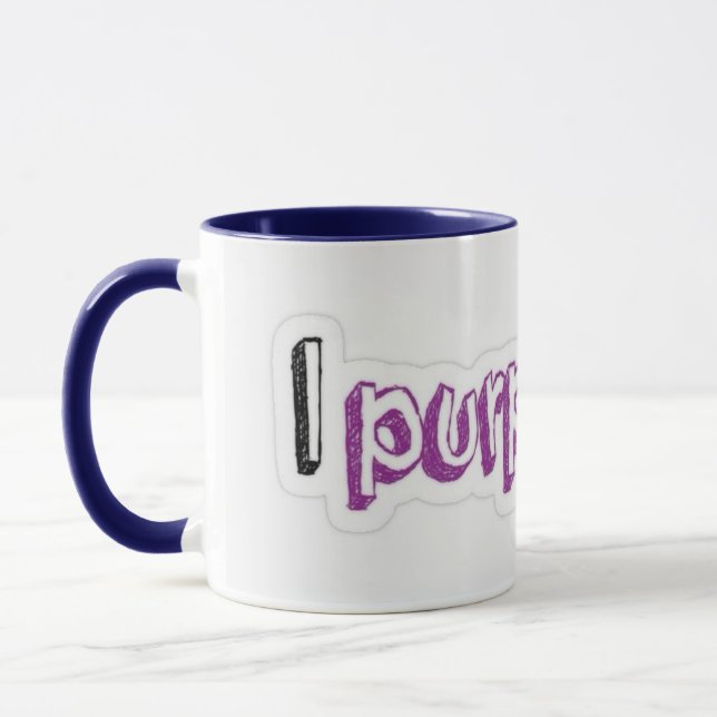 Mugs with “I purple you” Christmas (Left)