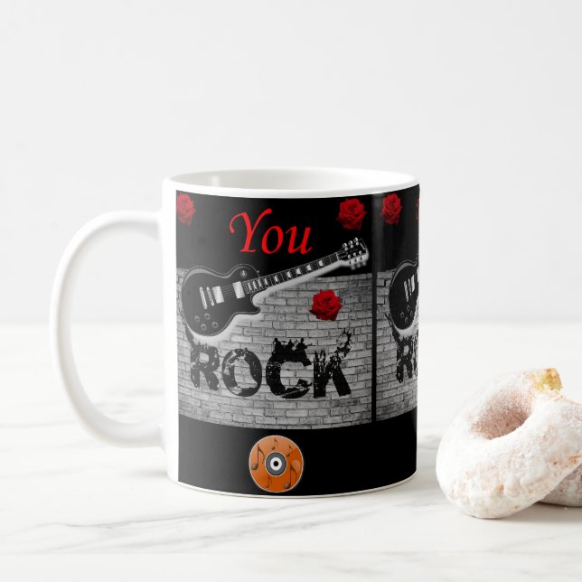 mugs you rock music (With Donut)