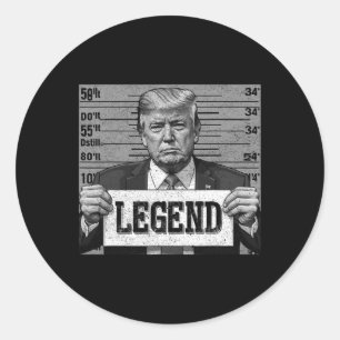 Mugshot Funny Trump 2024 Classic Round Sticker