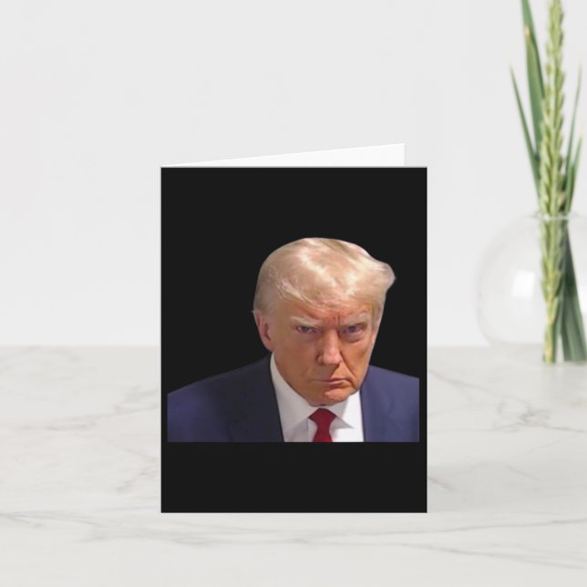 Mugshot Trump 1st Picture Donald Prison Mug Shot C Card (Front)