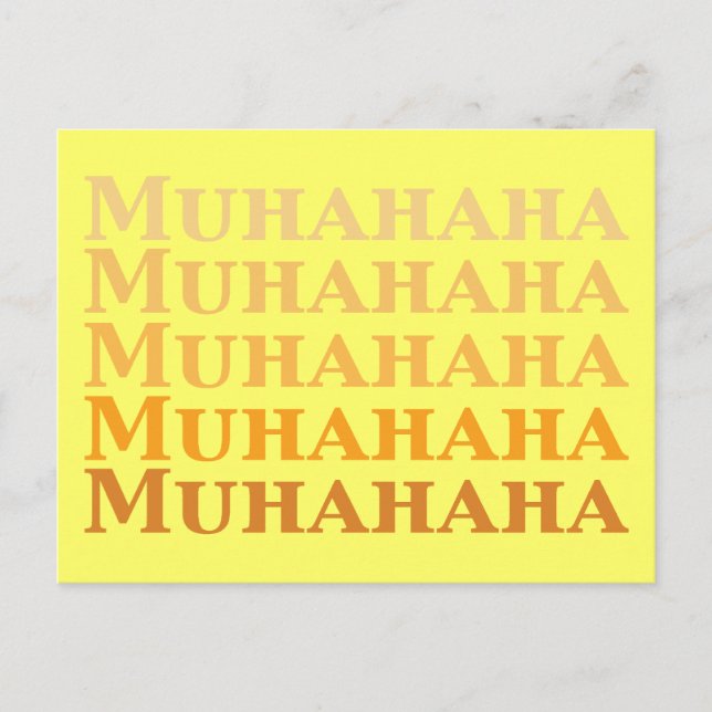 Muhahaha Gifts Postcard (Front)