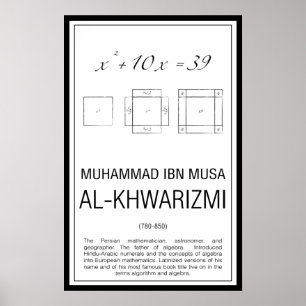 Muhammad Al-Khwarizmi Poster