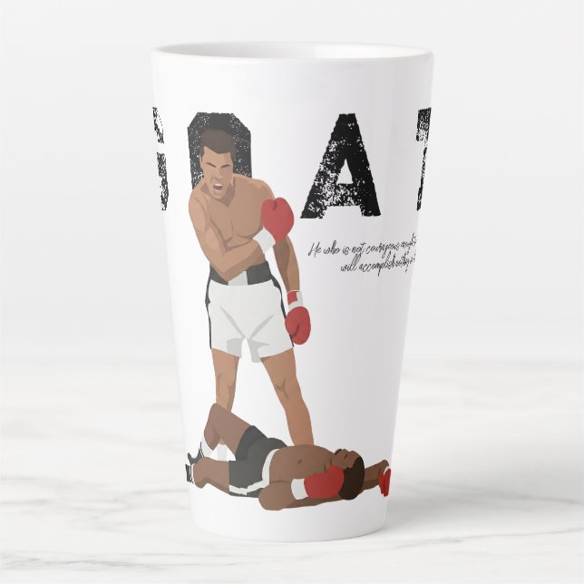 Muhammad Ali  Latte Mug (Front)