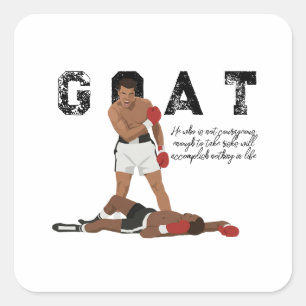 Muhammad Ali  Square Sticker